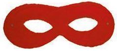 Oogmasker rood - Willaert, verkleedkledij, carnavalkledij, carnavaloutfit, feestkledij, masker, venetiaanse maskers, oogmasker, loupe, venetiaans bal